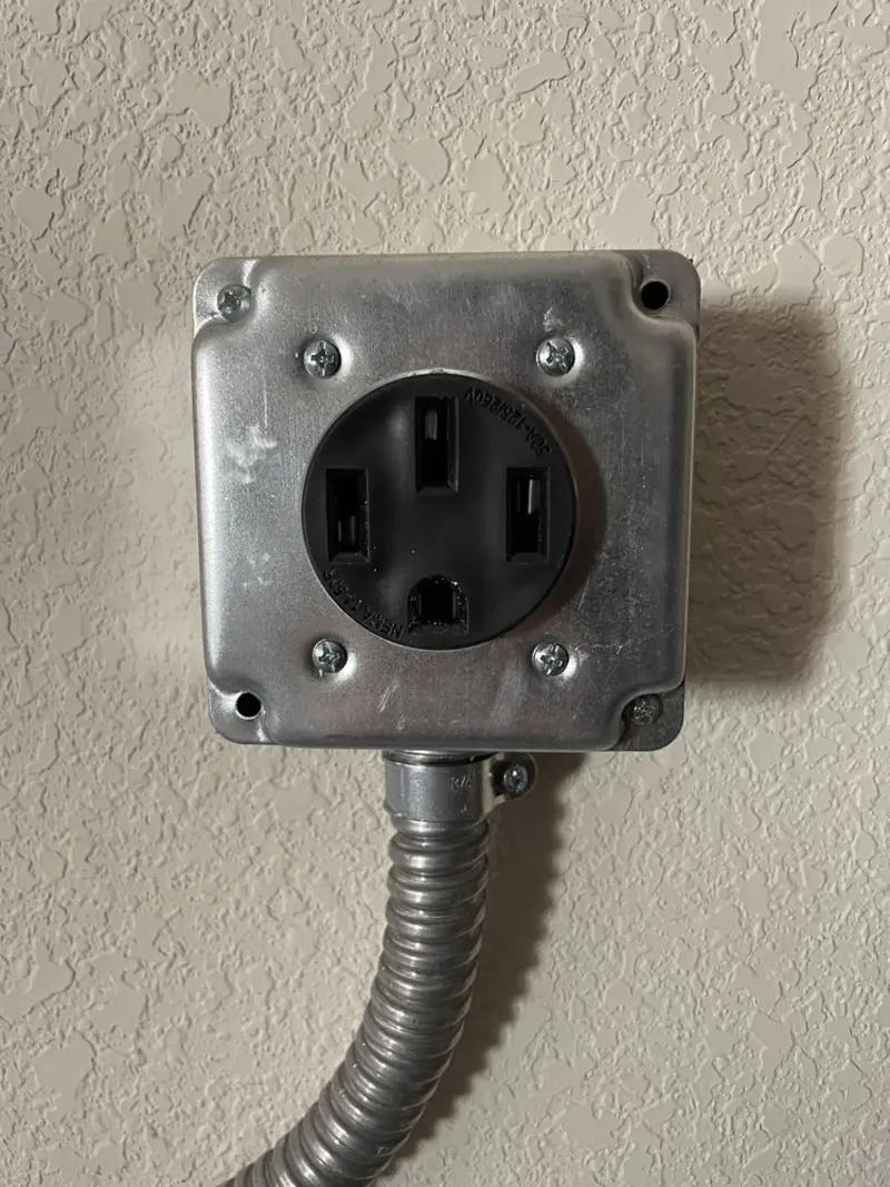 NEMA 14-50 outlet installed for Smart Home Electrical in Port Salerno